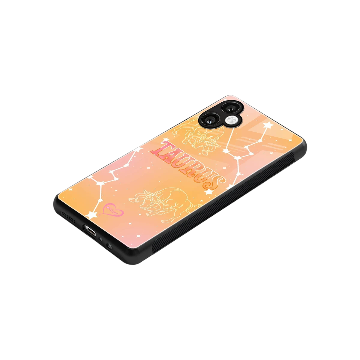 Taurus Aura stylish phone case for samsung galaxy a06 5g | glossy glass and slim fit