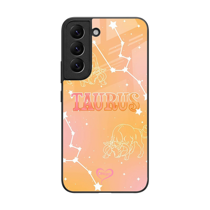 Taurus Aura back phone cover | glass case for samsung galaxy s22