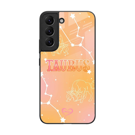 Taurus Aura back phone cover | glass case for samsung galaxy s22