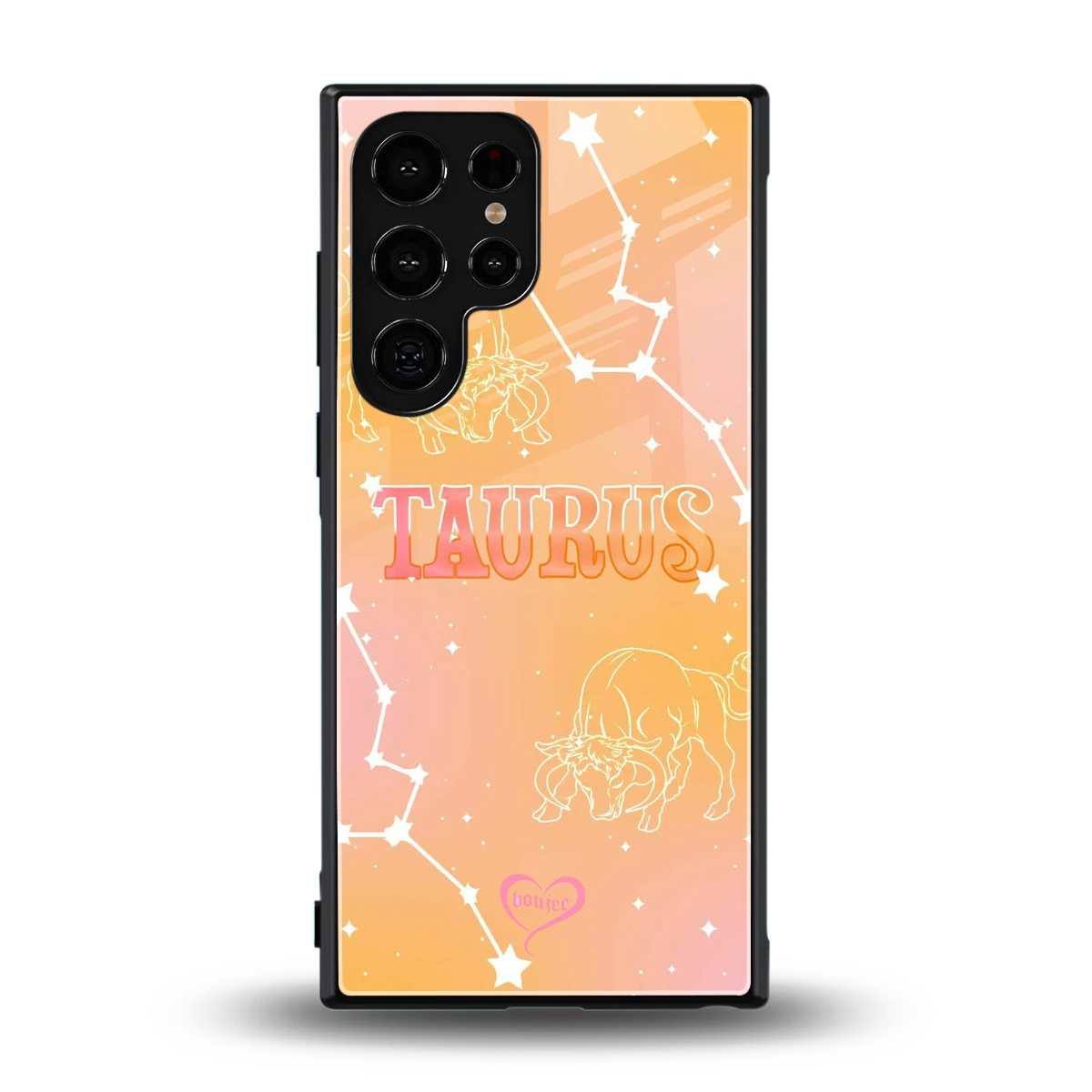 Taurus Aura back phone cover | glass case for samsung galaxy s24 ultra