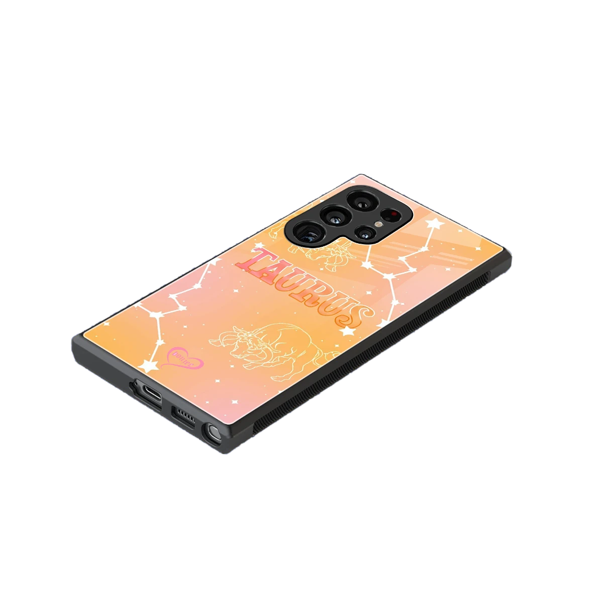 Taurus Aura stylish phone case for samsung galaxy s24 ultra | glossy glass and slim fit