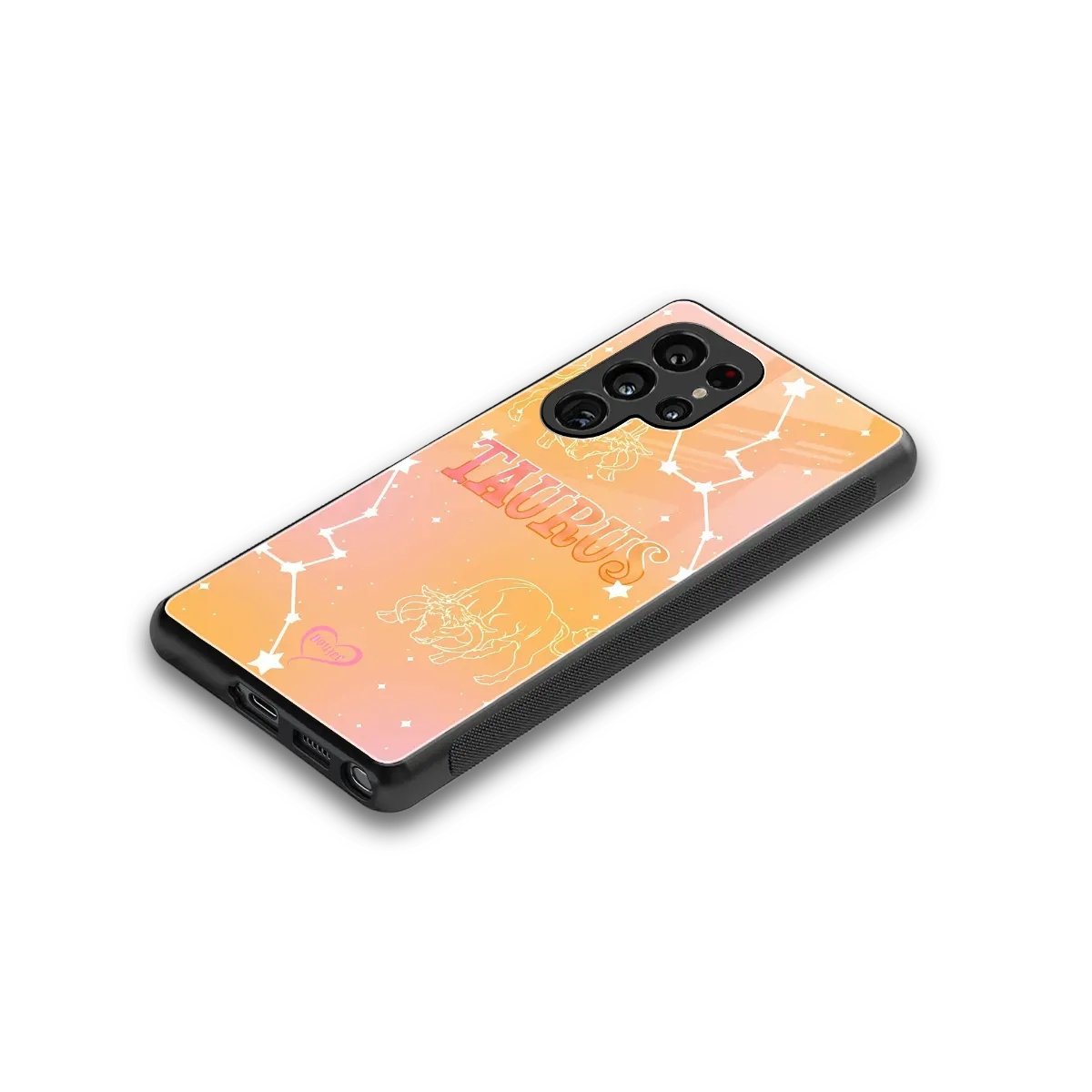 Taurus Aura stylish phone case for samsung galaxy s25 ultra | glossy glass and slim fit