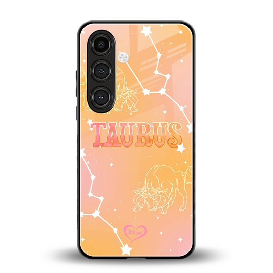 Taurus Aura back phone cover | glass case for samsung galaxy s25