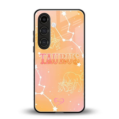 Taurus Aura back phone cover | glass case for samsung galaxy s24