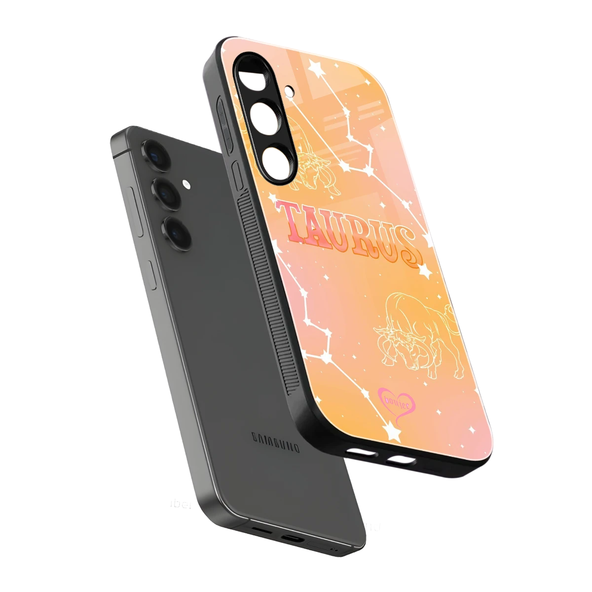 Taurus Aura sleek samsung galaxy s23 fe cover with tempered glass back and TPU edges