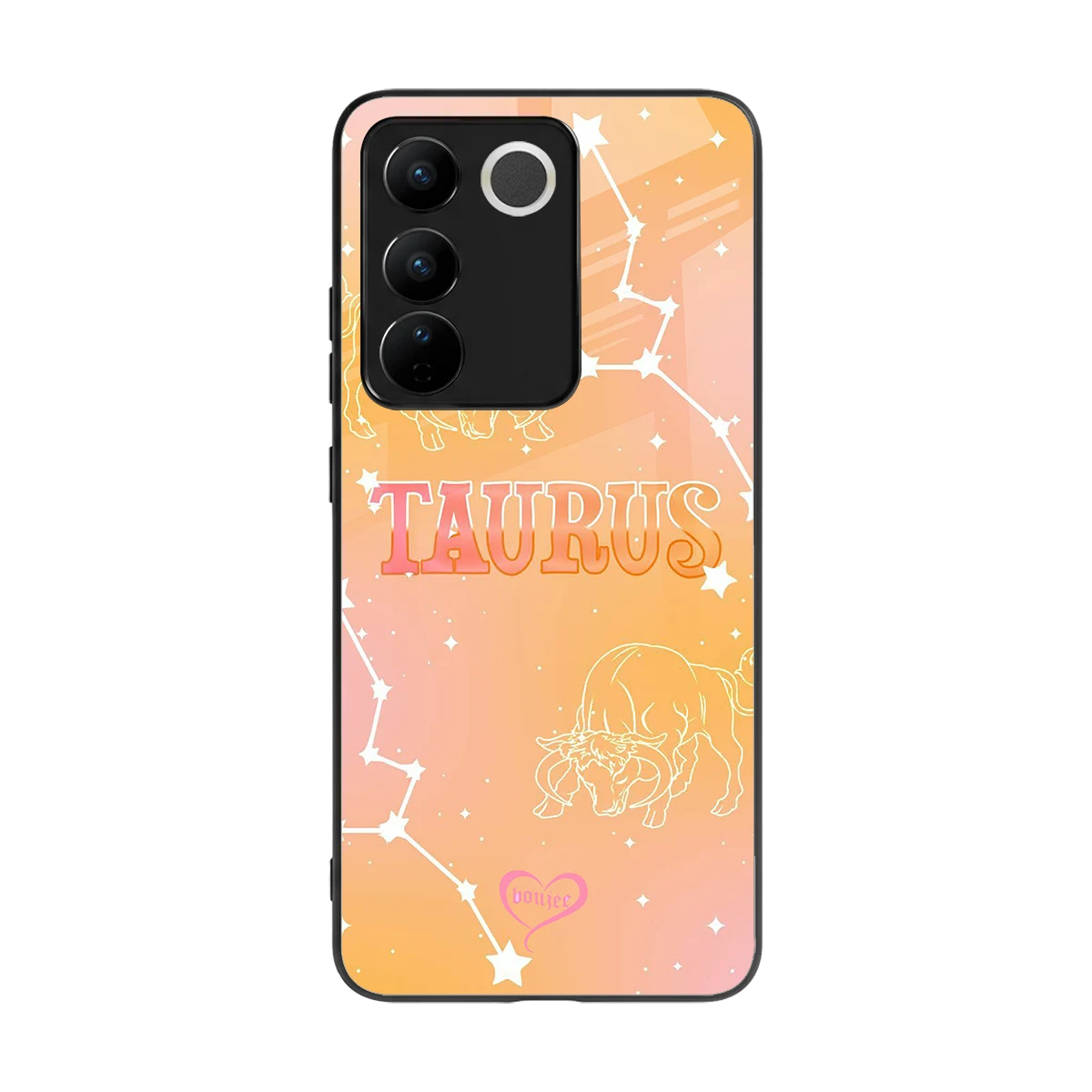 Taurus Aura back phone cover | glass case for vivo v27 5g
