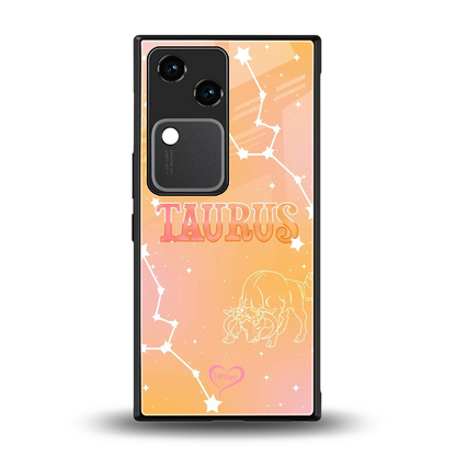 Taurus Aura back phone cover | glass case for vivo v30