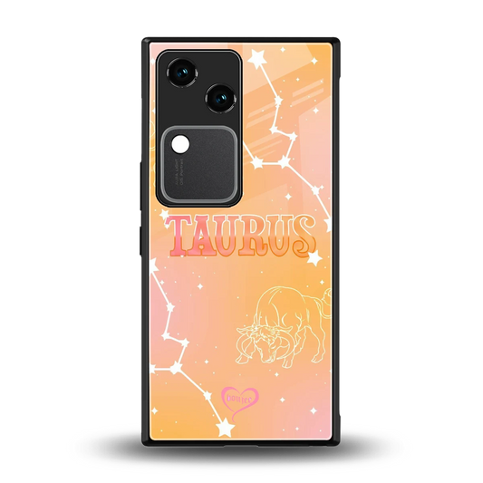 Taurus Aura back phone cover | glass case for vivo v30
