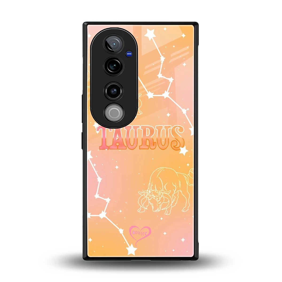 Taurus Aura back phone cover | glass case for vivo v40 pro