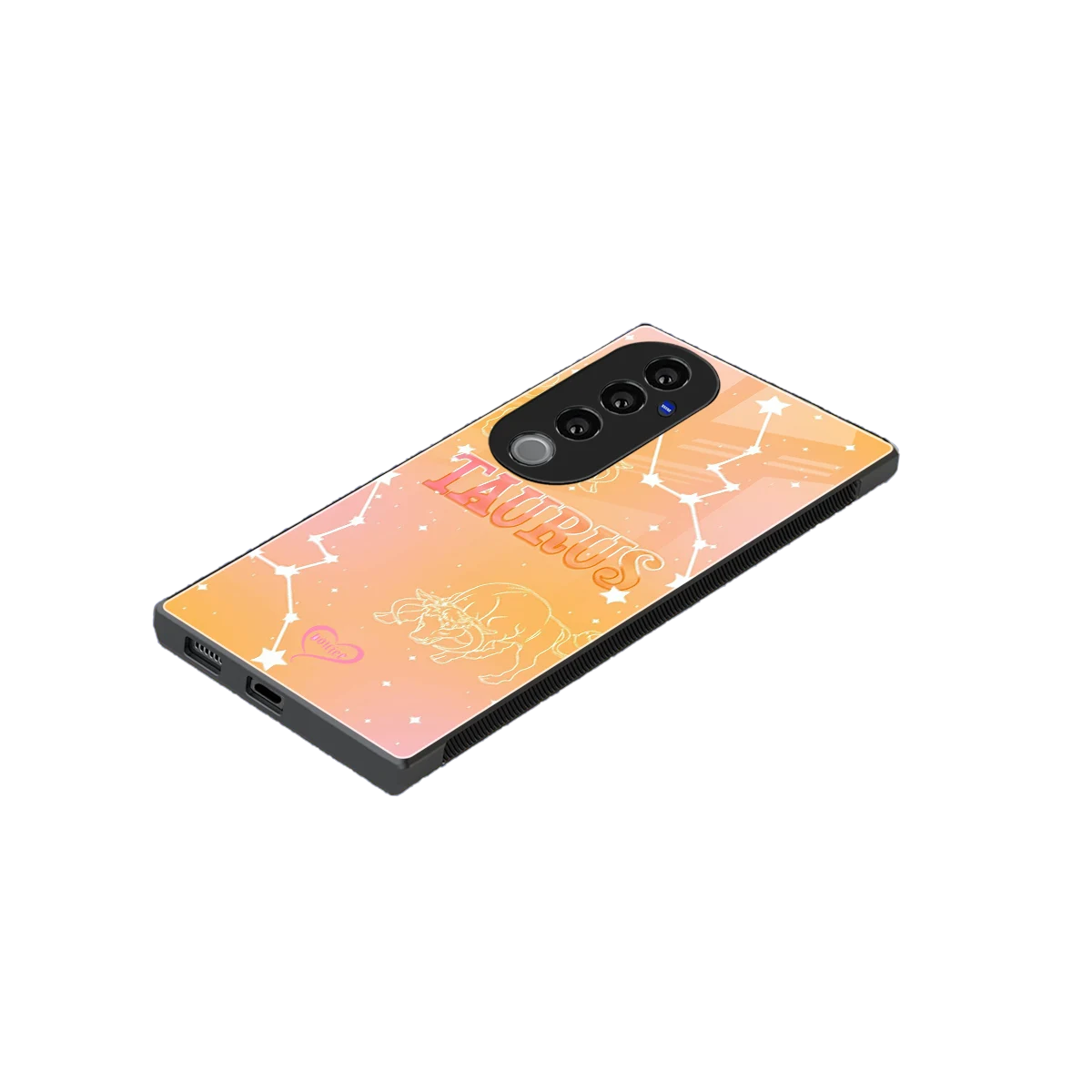 Taurus Aura stylish phone case for vivo v40 pro | glossy glass and slim fit