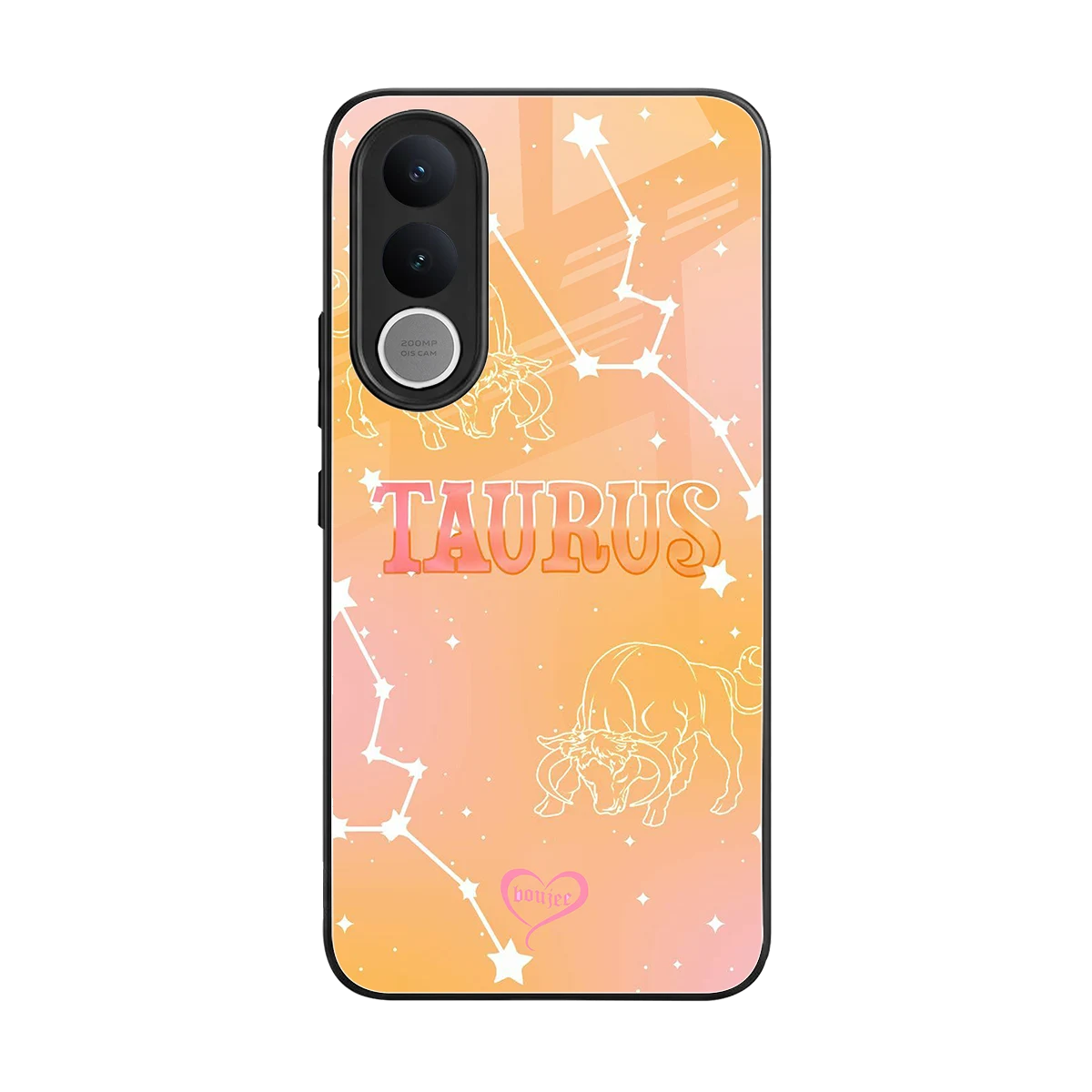 Taurus Aura back phone cover | glass case for vivo v70 fe