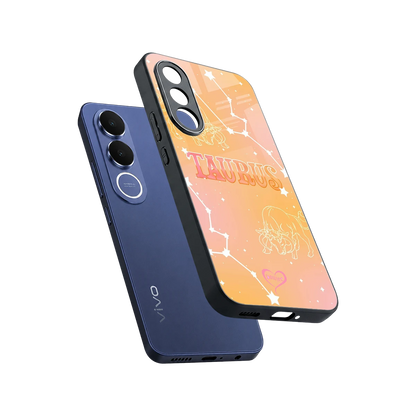 Taurus Aura sleek vivo v70 fe cover with tempered glass back and TPU edges