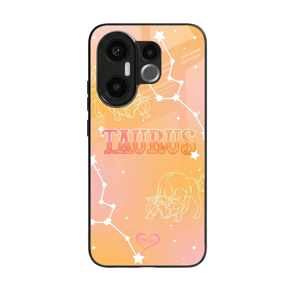 Taurus Aura back phone cover | glass case for vivo x200 fe
