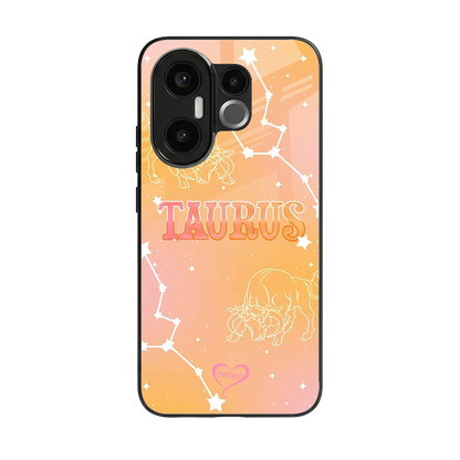 Taurus Aura back phone cover | glass case for vivo x200 fe