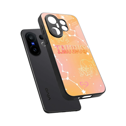 Taurus Aura sleek vivo x200 fe cover with tempered glass back and TPU edges