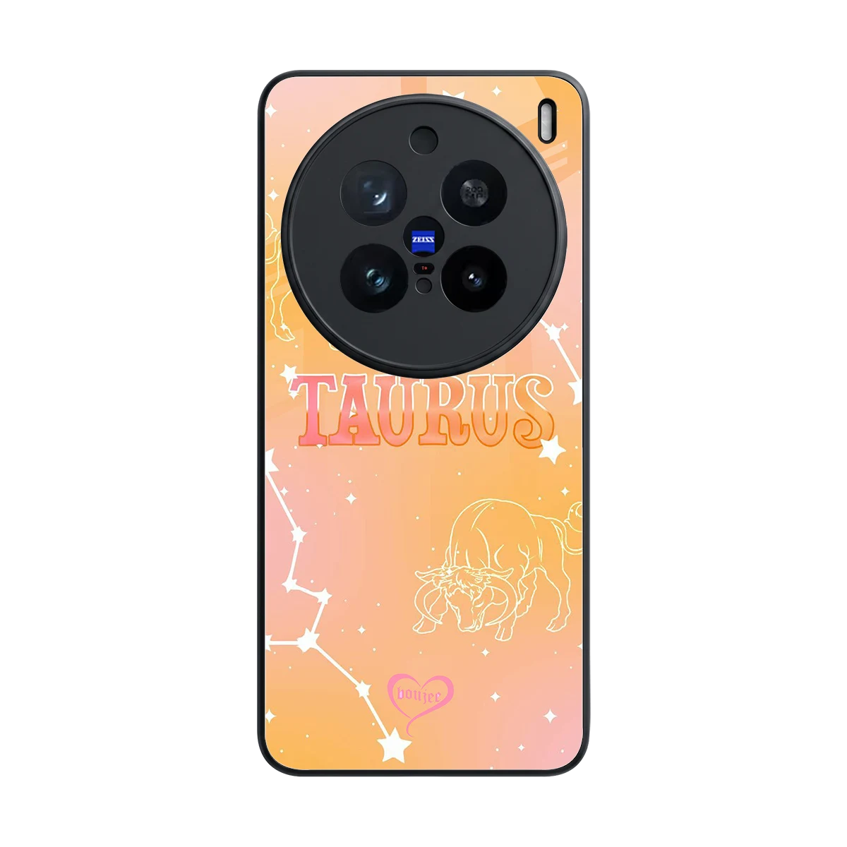 Taurus Aura back phone cover | glass case for vivo x200 pro