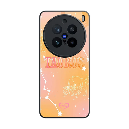 Taurus Aura back phone cover | glass case for vivo x200 pro