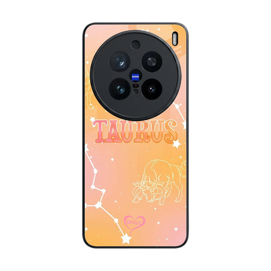 Taurus Aura back phone cover | glass case for vivo x200 pro