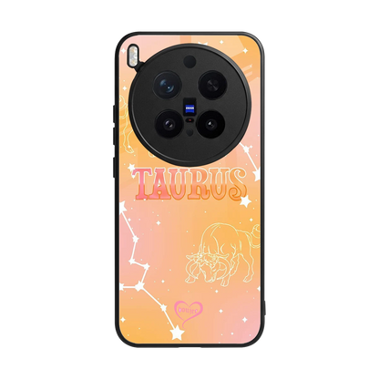 Taurus Aura back phone cover | glass case for vivo x300 pro