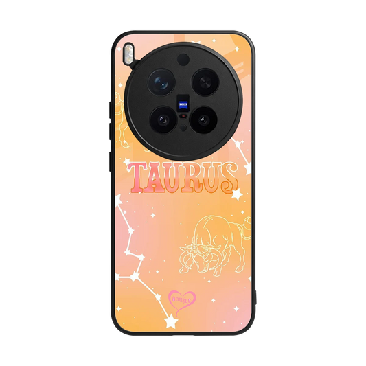 Taurus Aura back phone cover | glass case for vivo x300 pro