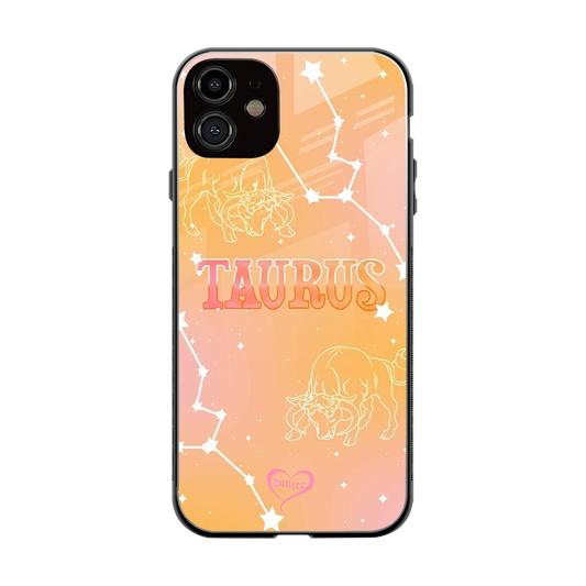 Taurus Aura back phone cover | glass case for iphone 12