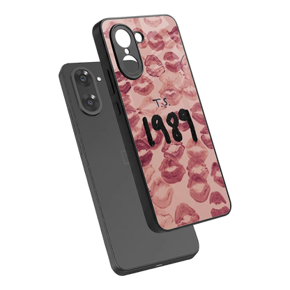 Taylor Swift 1989 sleek oneplus nord ce5 5g cover with tempered glass back and TPU edges
