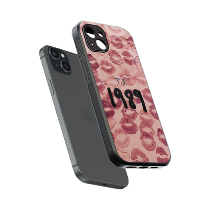 Taylor Swift 1989 sleek iphone 14 plus cover with tempered glass back and TPU edges