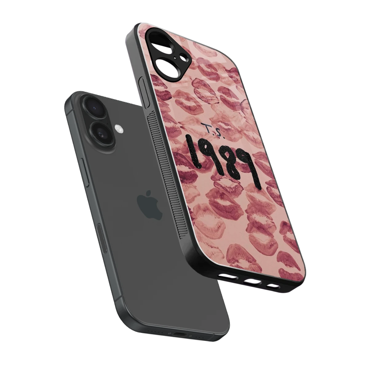 Taylor Swift 1989 sleek iPhone 16 cover with tempered glass back and TPU edges