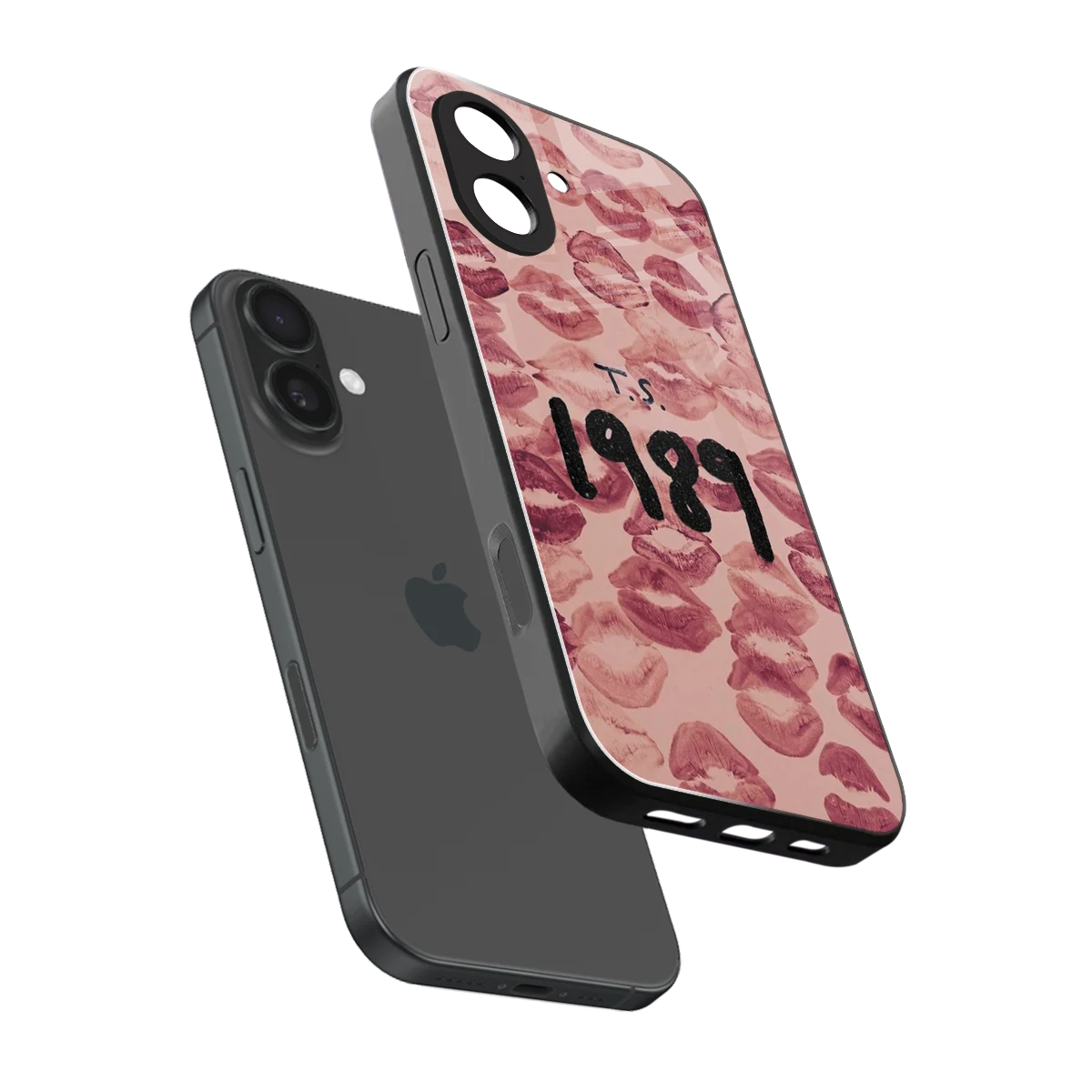 Taylor Swift 1989 sleek iphone 17 cover with tempered glass back and TPU edges