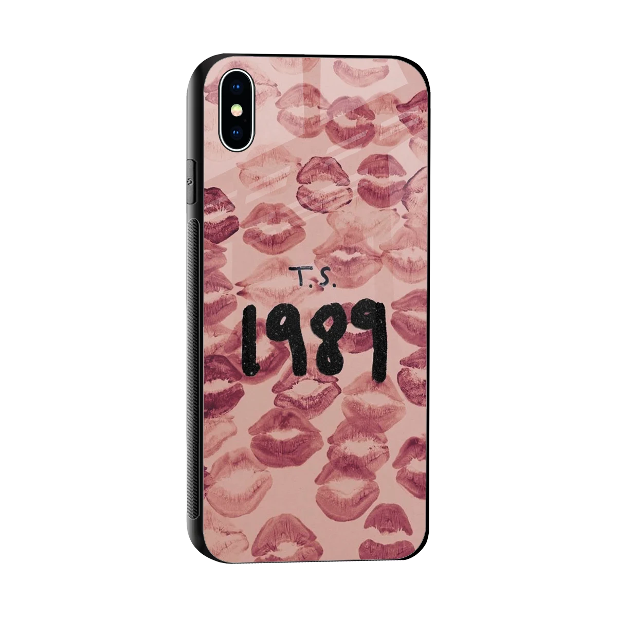 Taylor Swift 1989 sleek iphone xs max cover with tempered glass back and TPU edges