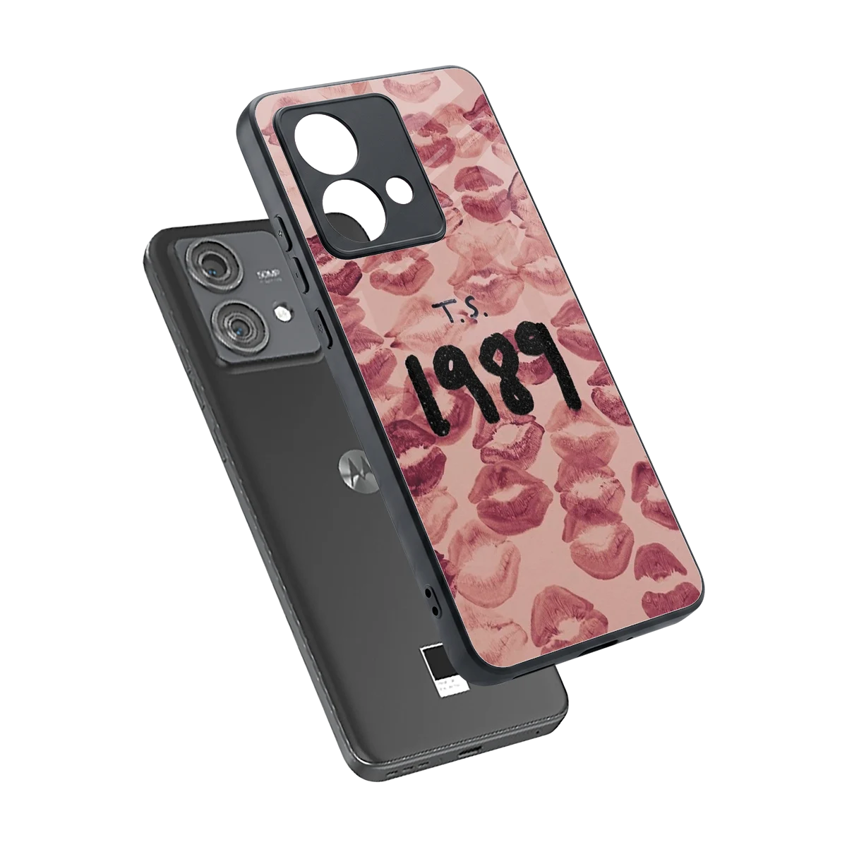 Taylor Swift 1989 sleek motorola edge 40 neo 5g cover with tempered glass back and TPU edges