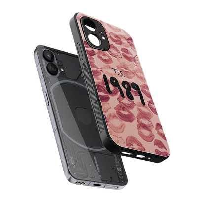 Taylor Swift 1989 sleek nothing phone 1 cover with tempered glass back and TPU edges