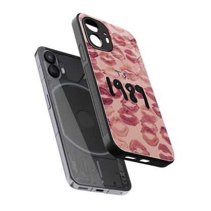 Taylor Swift 1989 sleek nothing phone 2 cover with tempered glass back and TPU edges
