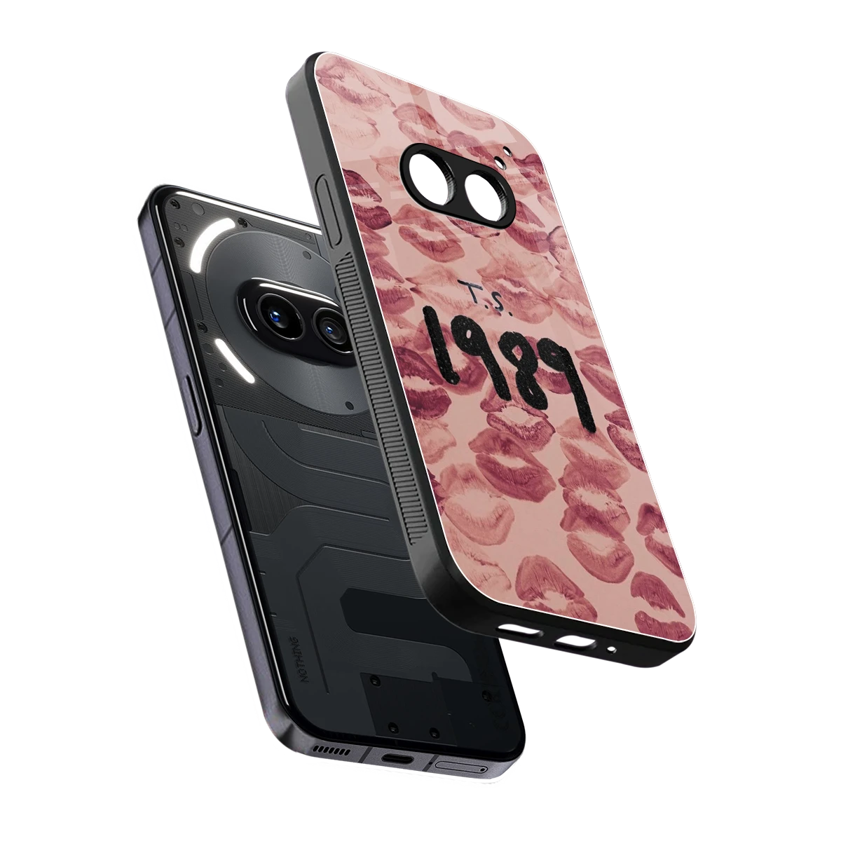 Taylor Swift 1989 sleek nothing phone 2a cover with tempered glass back and TPU edges