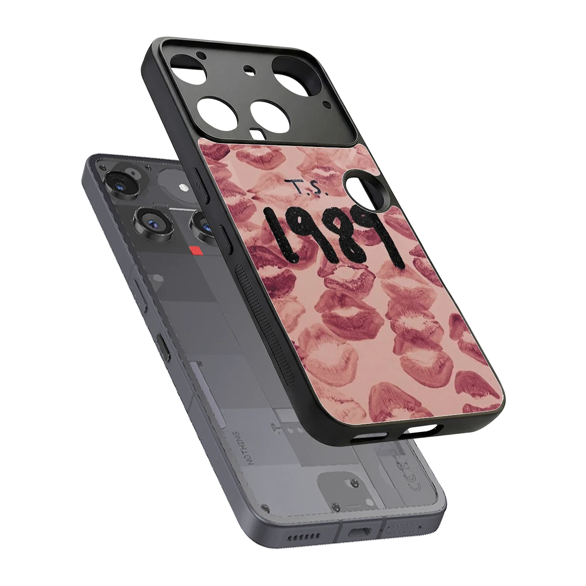 Taylor Swift 1989 sleek nothing phone 3 cover with tempered glass back and TPU edges