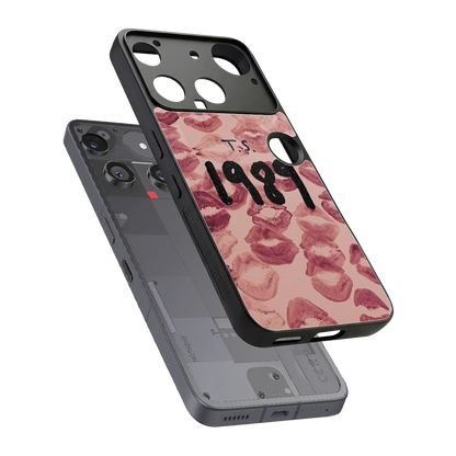 Taylor Swift 1989 sleek nothing phone 3 cover with tempered glass back and TPU edges