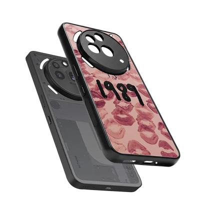 Taylor Swift 1989 sleek nothing phone 3a pro cover with tempered glass back and TPU edges