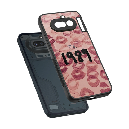 Taylor Swift 1989 sleek nothing phone 4a cover with tempered glass back and TPU edges