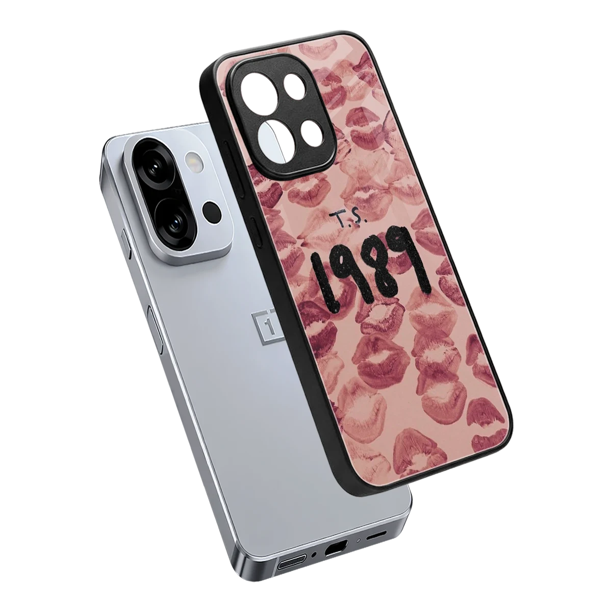 Taylor Swift 1989 sleek oneplus 13s cover with tempered glass back and TPU edges
