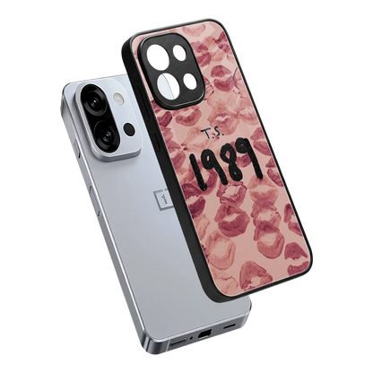 Taylor Swift 1989 sleek oneplus 13s cover with tempered glass back and TPU edges