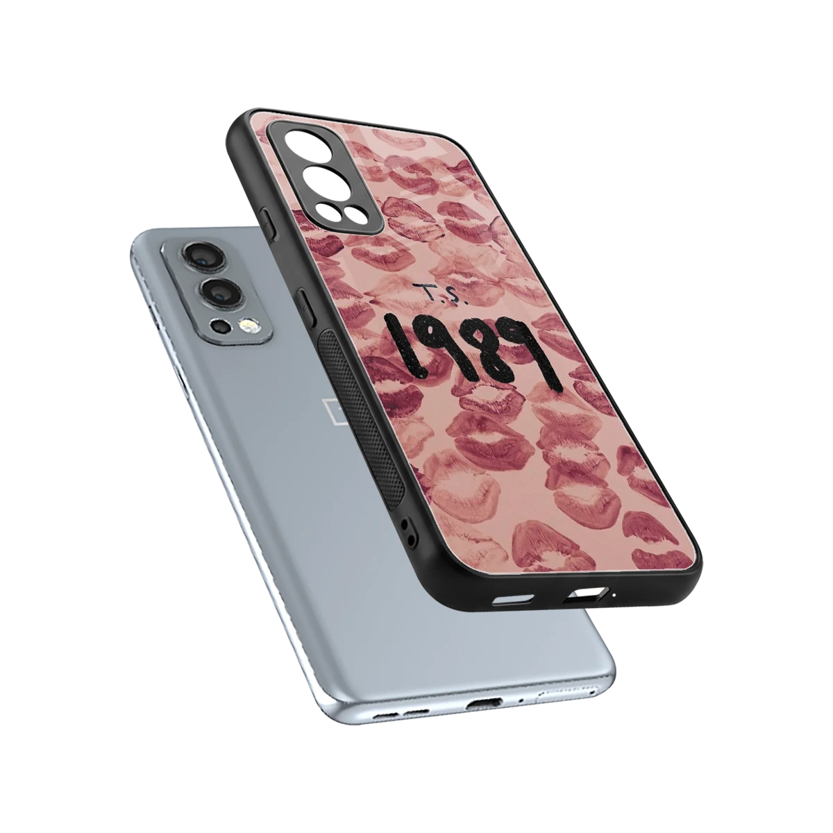 Taylor Swift 1989 sleek oneplus nord 2 cover with tempered glass back and TPU edges