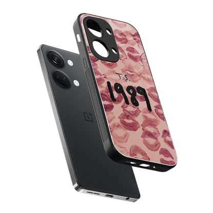 Taylor Swift 1989 sleek oneplus nord 3 cover with tempered glass back and TPU edges