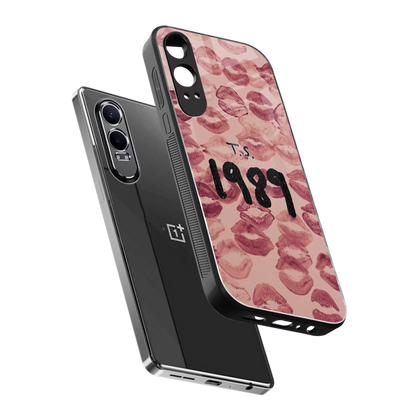 Taylor Swift 1989 sleek oneplus nord ce 4 lite cover with tempered glass back and TPU edges