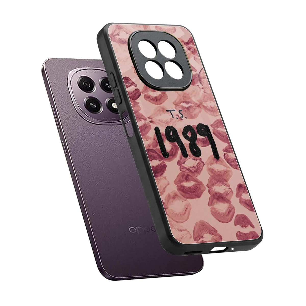 Taylor Swift 1989 sleek oppo f29 5g cover with tempered glass back and TPU edges