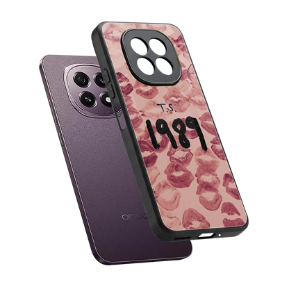 Taylor Swift 1989 sleek oppo f29 5g cover with tempered glass back and TPU edges
