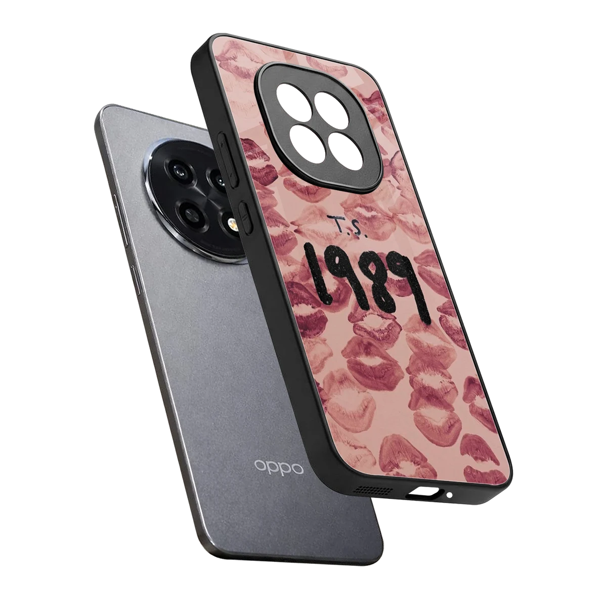 Taylor Swift 1989 sleek oppo f29 pro 5g cover with tempered glass back and TPU edges