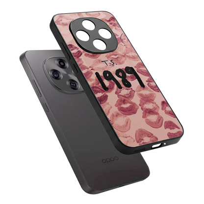 Taylor Swift 1989 sleek oppo f31 pro 5g cover with tempered glass back and TPU edges