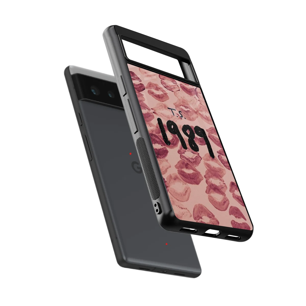 Taylor Swift 1989 sleek google pixel 6 cover with tempered glass back and TPU edges