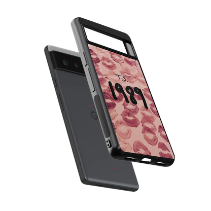 Taylor Swift 1989 sleek google pixel 6 cover with tempered glass back and TPU edges