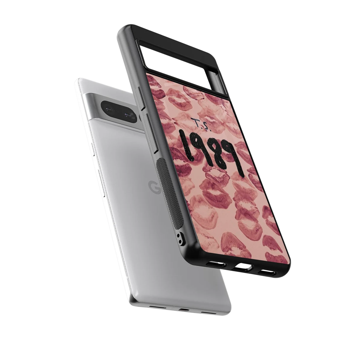 Taylor Swift 1989 sleek google pixel 7 pro cover with tempered glass back and TPU edges